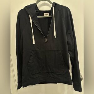 Pact Men's Black Zip-Up Hoodie Sweater